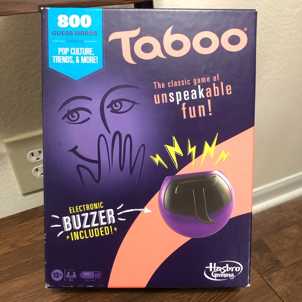 Taboo The Classic Game Of Unspeakable Fun With Electronic Buzzer Included
